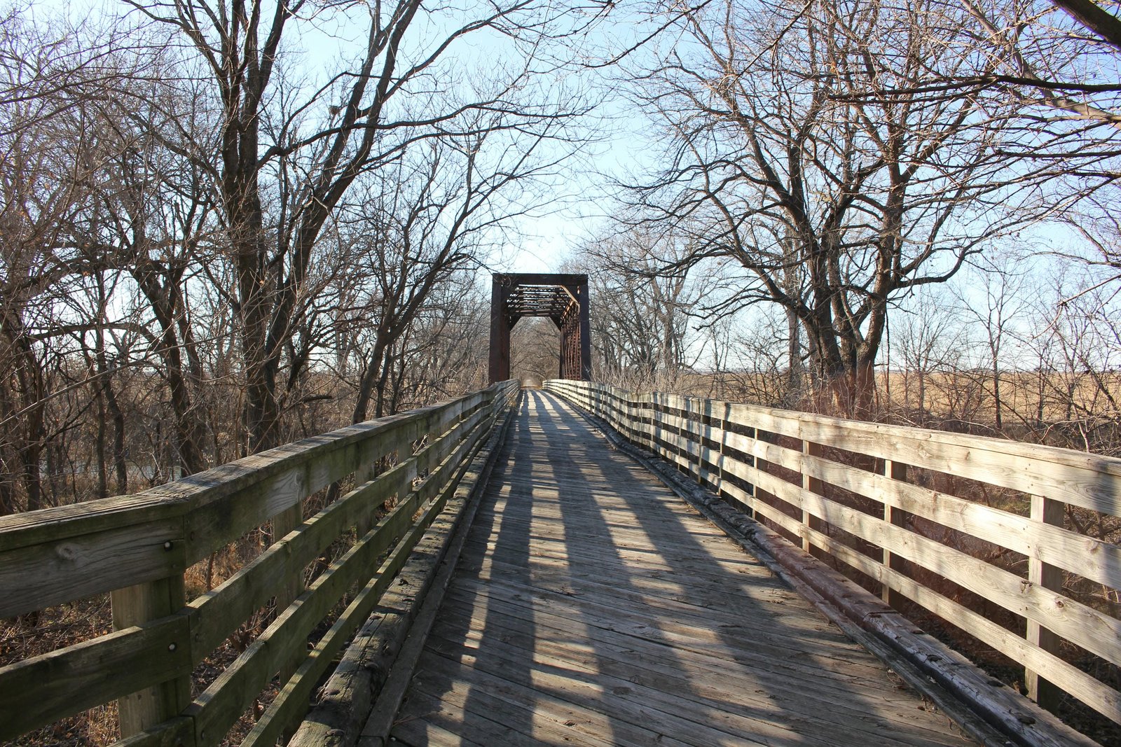 Looking west